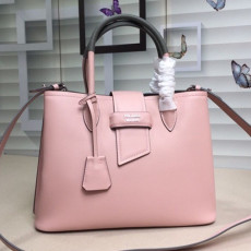 Prada 2020 Woman Leather Tote Shoulder Bag,33cm - 프라다 2020 여성용 레더 토트 숄더백 ,1BG148-8,33cm,핑크