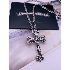  Chrome Hearts 크롬하츠 남녀 925실버 십자 목걸이 65cm