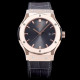 (실사영상) Hublot 위블로 클레식 퓨전 511.OX.1181.LR 데일리워치 심플하고 클래식한 타입!! 18k 로즈골드 케이스 블랙 다이얼 블랙 레더스트랩 오토매틱 무브먼트 hub0215 - Hublot Classic Fusion Daily Watch Simple Classic Type Upgrade 18k Rose Gold Case Black Dial Black Leather Strap Automatic Movement