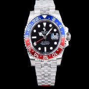 11위 (실사영상) Rolex 로렉스 GMT 904L스틸 업!!지엠티 마스터II 126710BLRO-0001 듀얼 타임 블루/레드 투톤 24시간 회전 베젤 블랙 다이얼 5선 쥬빌리 브레이슬릿 오토매틱 무브먼트 rol0674 - Rolex GMT-Master 2 Oyster Blue/Red Noob Bezel Black Dial Jubilee Bracelet Automatic Movement