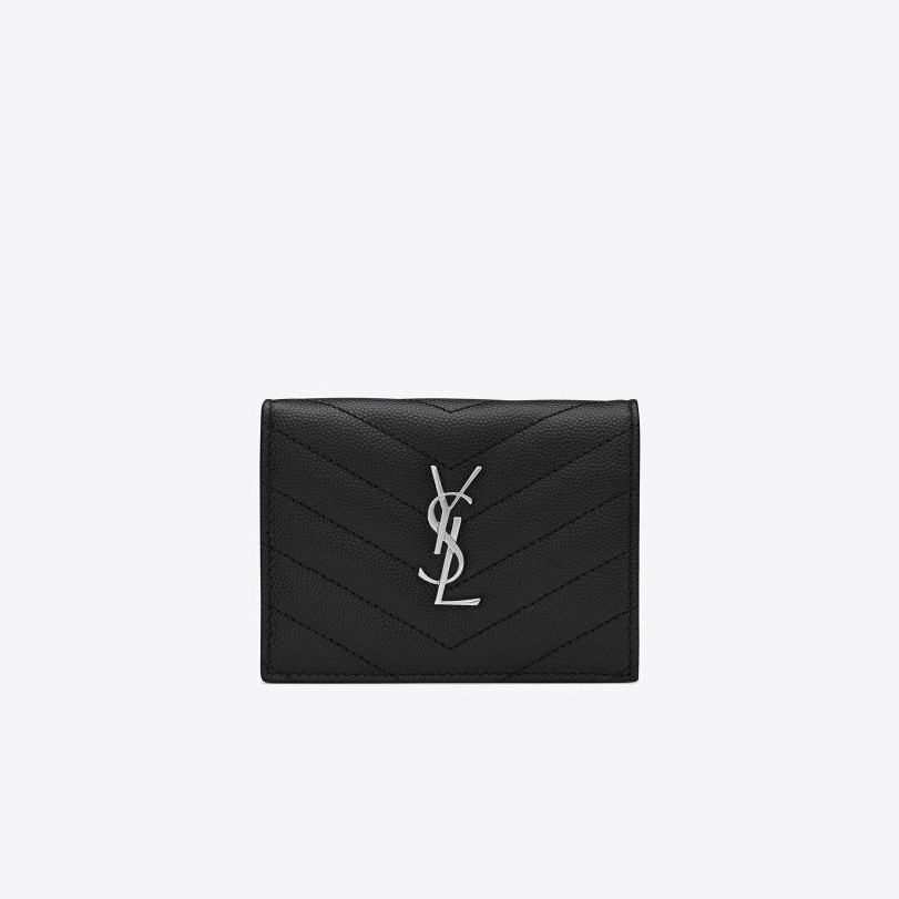 39위 SAINT LAURENT 생로랑 마틀라세 반지갑 (금장/은장)