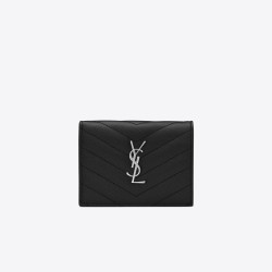 39위 SAINT LAURENT 생로랑 마틀라세 반지갑 (금장/은장)