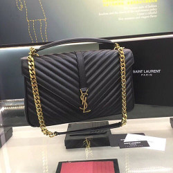 ★(판매완료)★ Saint Laurent 생로랑 사첼백 금장 32cm 해외상품 국내배송건