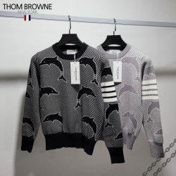 Thom Browne 톰브라운 사선완장 돌핀 긴팔 니트