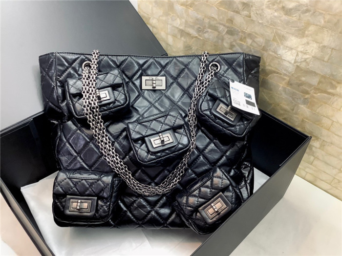 CHANEL 샤넬 빈티지 쇼핑백 AS25800