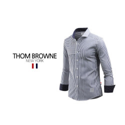 Thom Browne 톰브라운 소매배색 스트라이프 셔츠