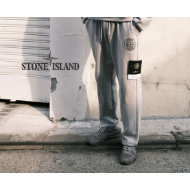 Stone Island 스톤아일랜드 x 슈프림 리플렉티브 절개 세미와이드 쭈리팬츠 [세미와이드핏]