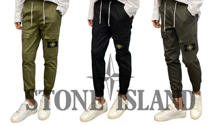 Stone Island 스톤아일랜드 비대칭 카고 스판 리플렉터 조거팬츠 [스텐다드핏]