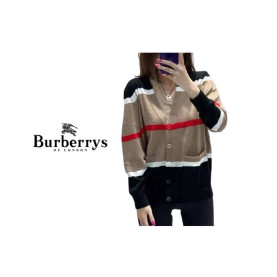 BURBERRY 버버리 라인 니트 가디건