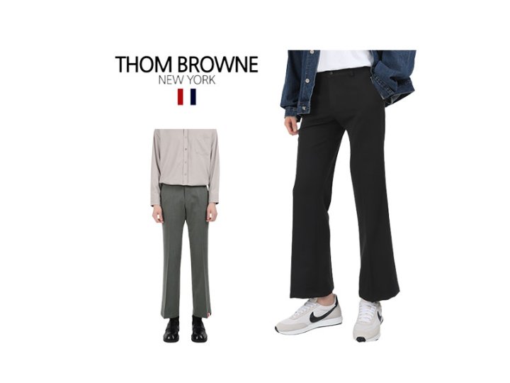 Thom Browne 톰브라운 밑단삼색 부츠컷 슬랙스