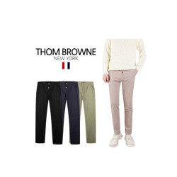 Thom Browne  톰브라운  삼색 스티치 스판 면슬랙스