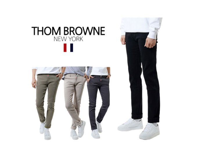 Thom Browne 톰브라운 포인트 스판 면슬랙스 팬츠