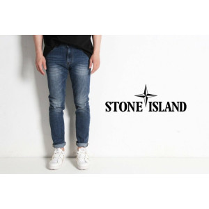 Stone Island 스톤아일랜드 캣워싱 진청 슬림진