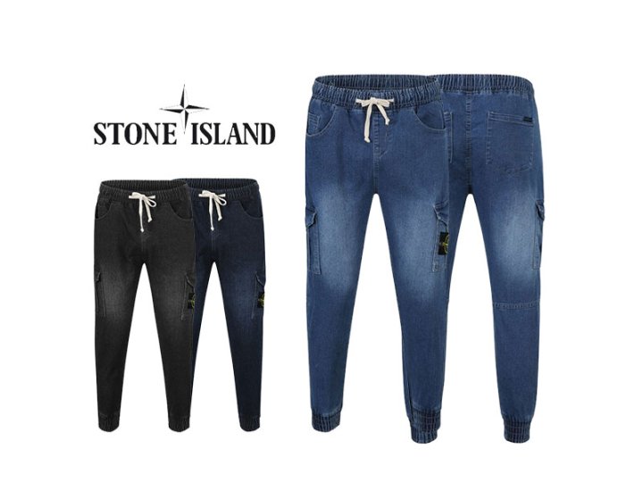 Stone Island  스톤아일랜드 뒤포인트 데님카고 조거