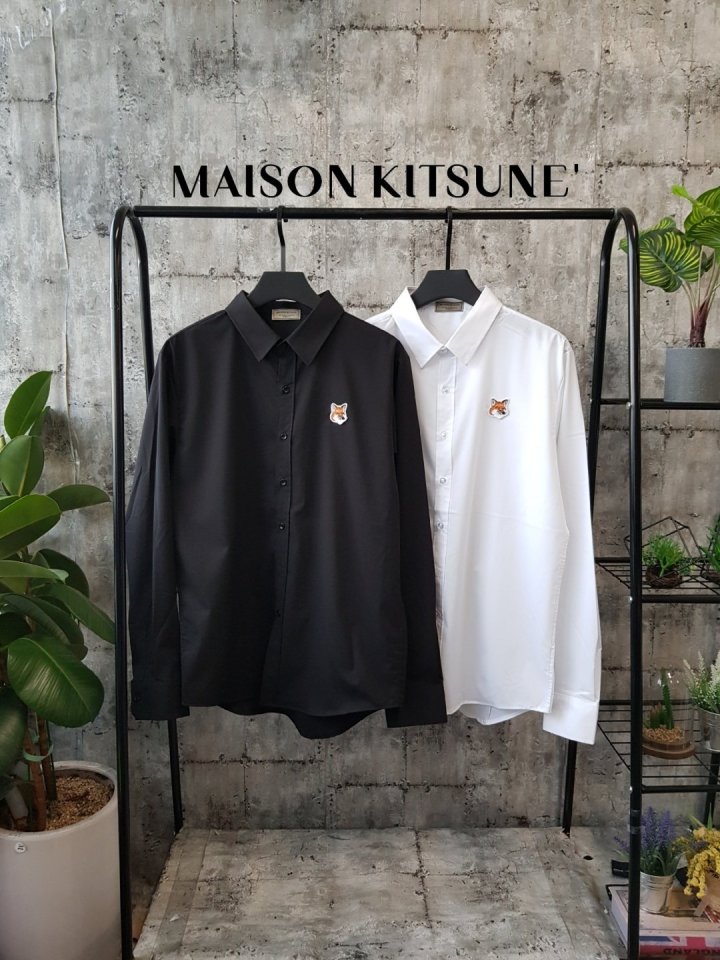 Maison Kitsune  메종키츠네 폭스헤드 스판셔츠