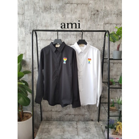 AMI 아미 레인보우하트 스판셔츠