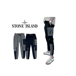 Stone Island 스톤아일랜드 체스트 포켓 배색 카고조거팬츠