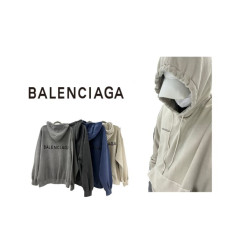 BALENCIAGA 발렌시아가 백로고 오버핏 피그먼트 후드 (남녀공용)