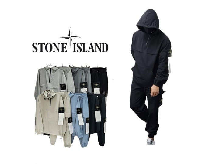 Stone Island 스톤아일랜드 와펜 후드 아노락 카고 세트