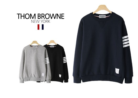 Thom Browne 톰브라운 사선완장 맨투맨