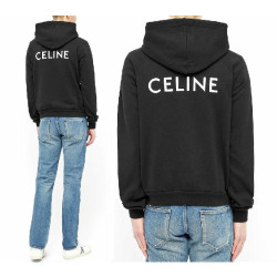 CELINE 셀린느 백로고 네임 커플후드티셔츠