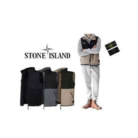 Stone Island 스톤아일랜드 캠프 와펜 오버핏 보아털 조끼