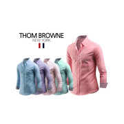 Thom Browne 톰브라운 포켓삼선 베이직 옥스포드 반슬림 셔츠