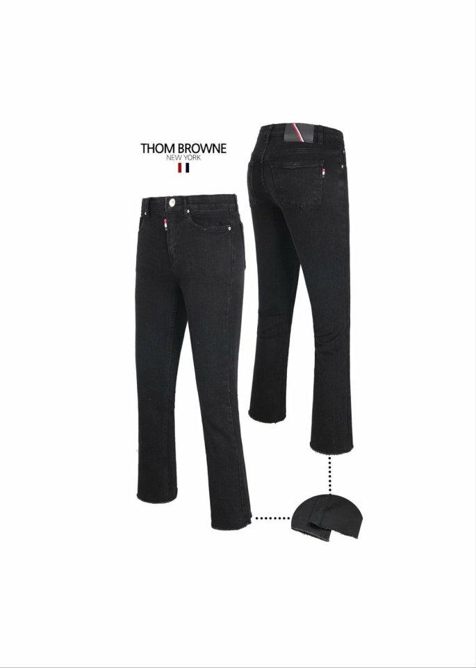 Thom Browne 톰브라운. 슬림부츠컷  블랙진