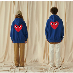 Comme des Garcons 꼼데가르송 백 하트 후드티