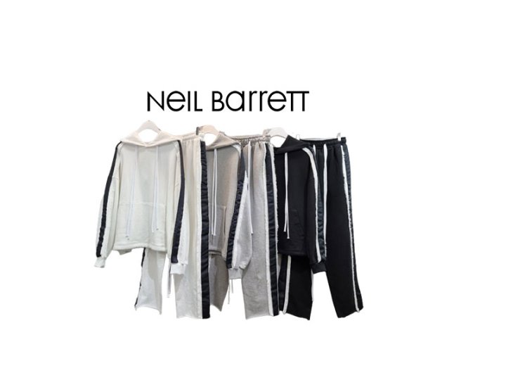 Neil Barrett 닐바렛 데끼 크롭 후드 세트