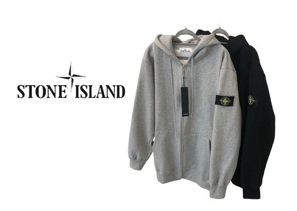 Stone Island  스톤아일랜드 와펜 소프트 쮸리 후드집업