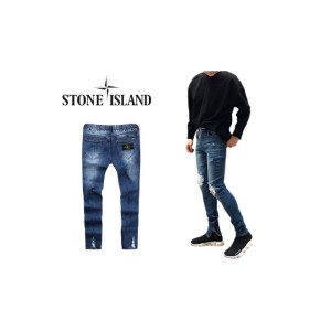 Stone Island  스톤아일랜드 백패치 디스트로이드 청바지