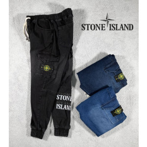 Stone Island  스톤아일랜드 더블리플렉티브 데님 카고 스판 조거 팬츠