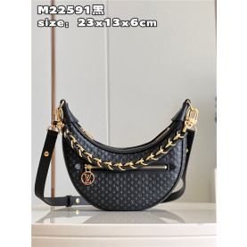  LOUIS VUITTON 루이비통 루프 모노그램 블랙 M22591