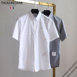 Thom Browne 톰브라운 절개라인 반팔 셔츠