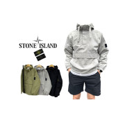 Stone Island 스톤아일랜드 패치 매쉬 후드 아노락