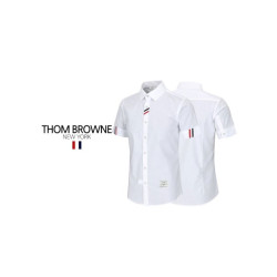 Thom Browne 톰브라운  슬림핏 포인트 반팔셔츠