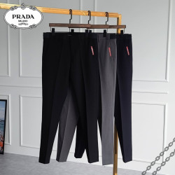 PRADA 프라다 패치 밴딩 슬랙스 팬츠