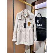 Fendi  펜디 개버딘 가죽패치 루즈트렌치