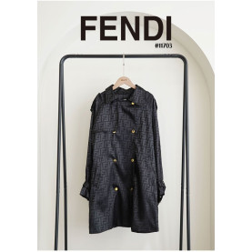 Fendi 팬디 여성 FF 미드 트렌치 코트