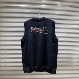 BALENCIAGA  발렌시아가 1040 웨이브 로고 니트 조끼