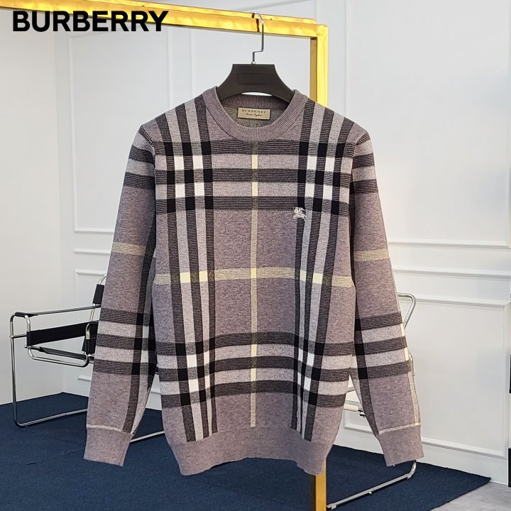 Burberry 버버리 기사자수 노바체크 니트