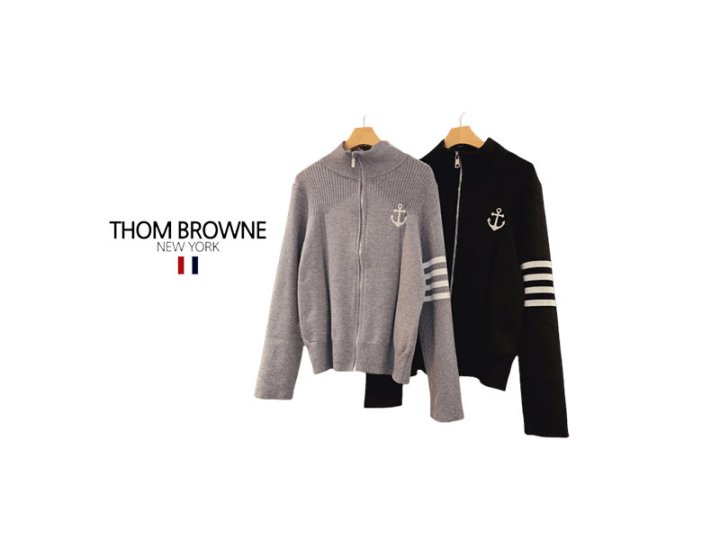 Thom Browne  톰브라운 앵커자수 니트 집업