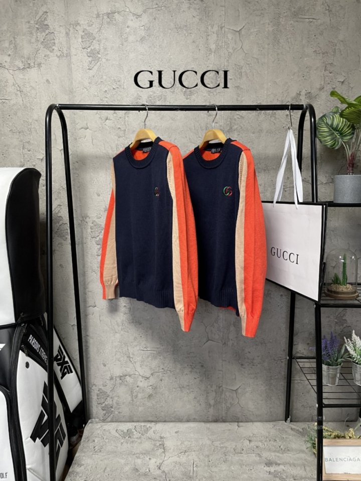 GUCCI 구찌 자수 배색니트