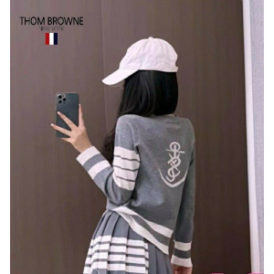 THOM BROWNE 톰브라운 세일러 니트 가디건