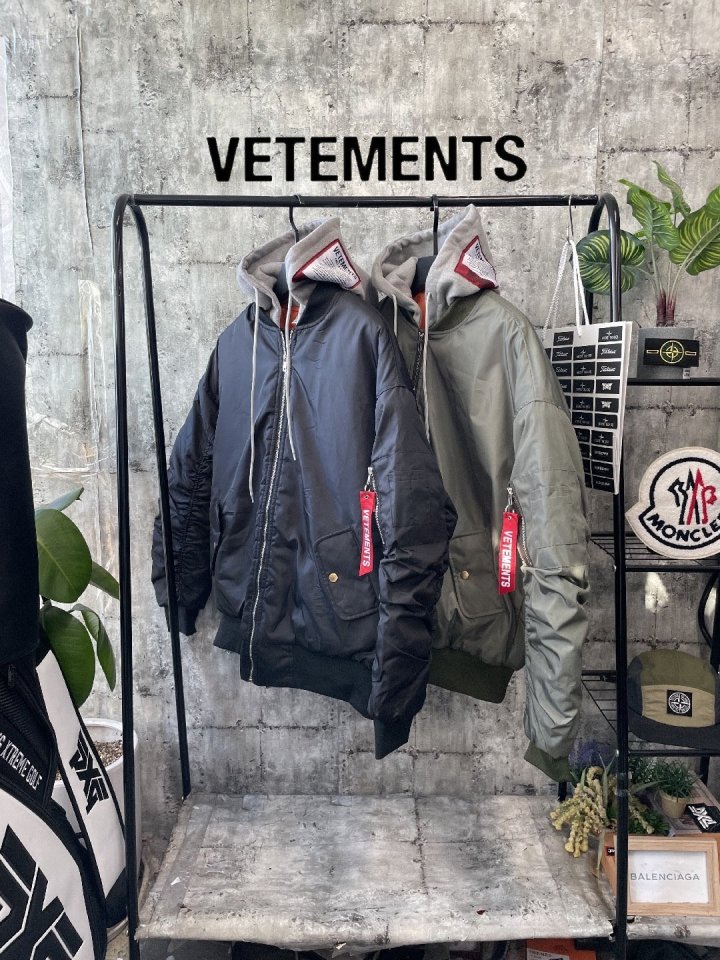 Vetements 베트멍 후드패치 샤링항공점퍼