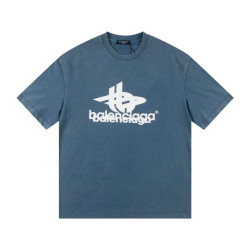 BALENCIAGA 발렌시아가 레이어드 로고 피그먼트 반팔