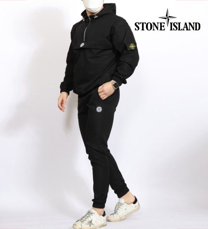 Stone Island 스톤아일랜드 반집업 아노락조거 세세트