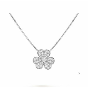 Van Cleef & Arpels 반클리프 프리볼 다이아 목걸이 화이트골드