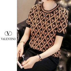 Valentino 발렌티노 다이아하트 라운드 니트